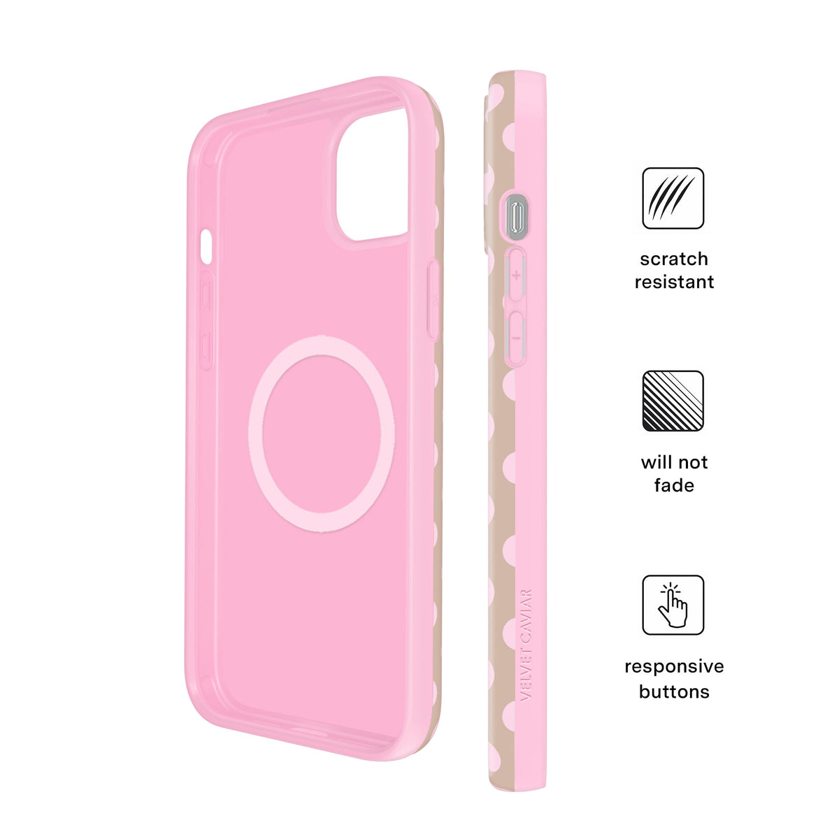 Brown Sugar Polka Dot iPhone Case