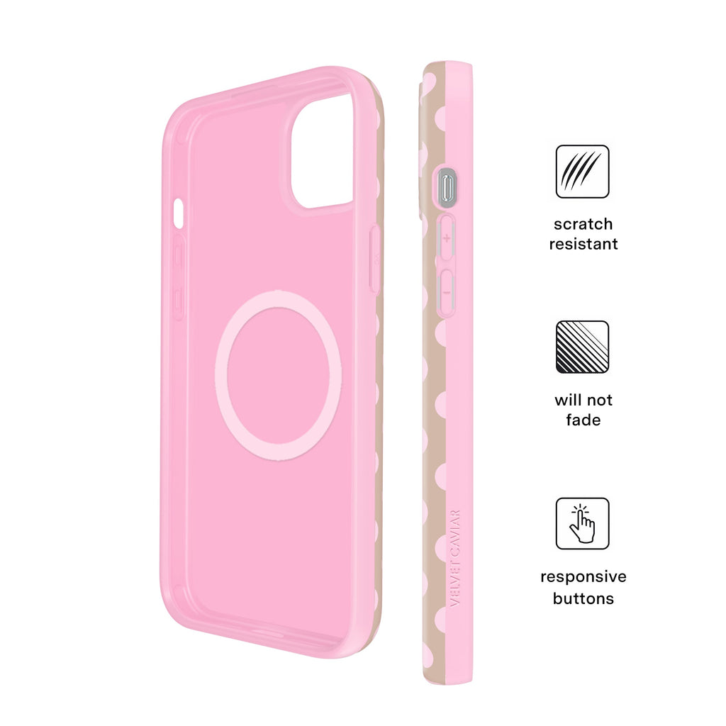 Brown Sugar Polka Dot iPhone Case