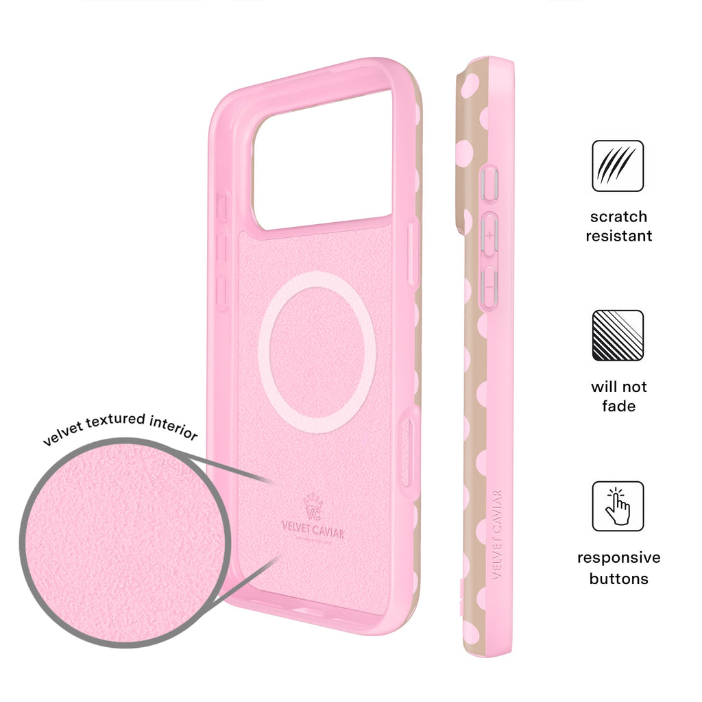Brown Sugar Polka Dot iPhone Case