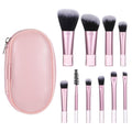 10pc Mini Travel Makeup Brush Set