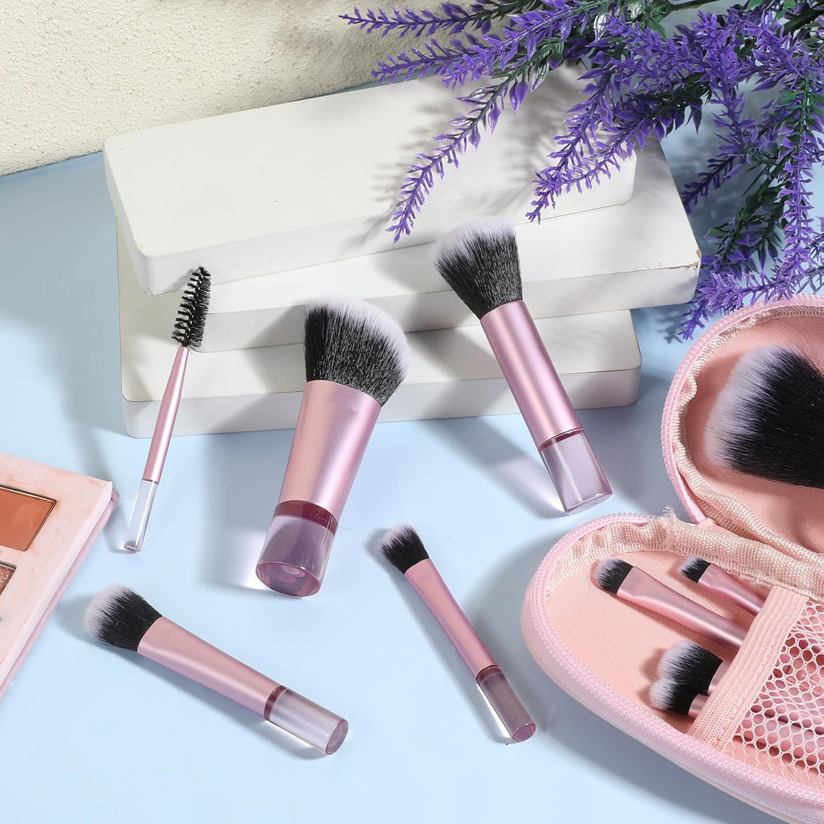 10pc Mini Travel Makeup Brush Set