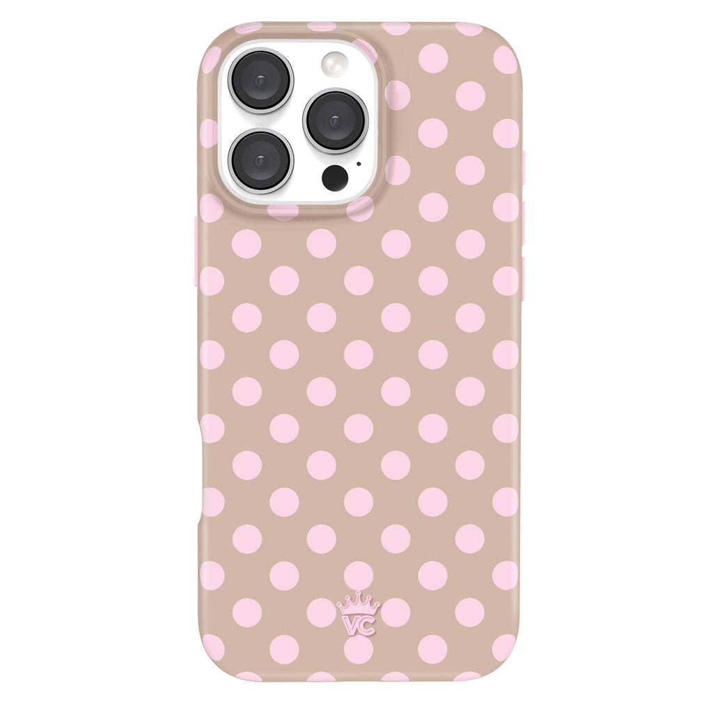 Brown Sugar Polka Dot iPhone Case