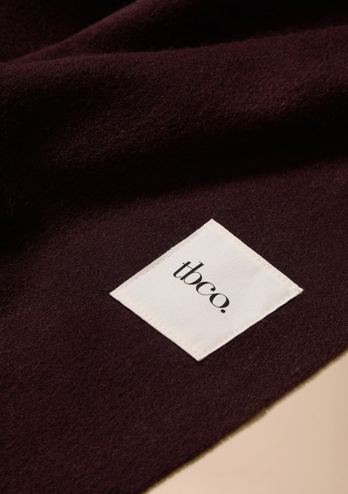 Lambswool Oversized Scarf in Brown